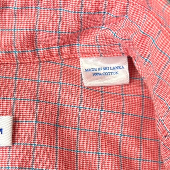Southern Tide Men’s South of Broad Plaid Sport Shirt in Sunset size M - Picture 7 of 7